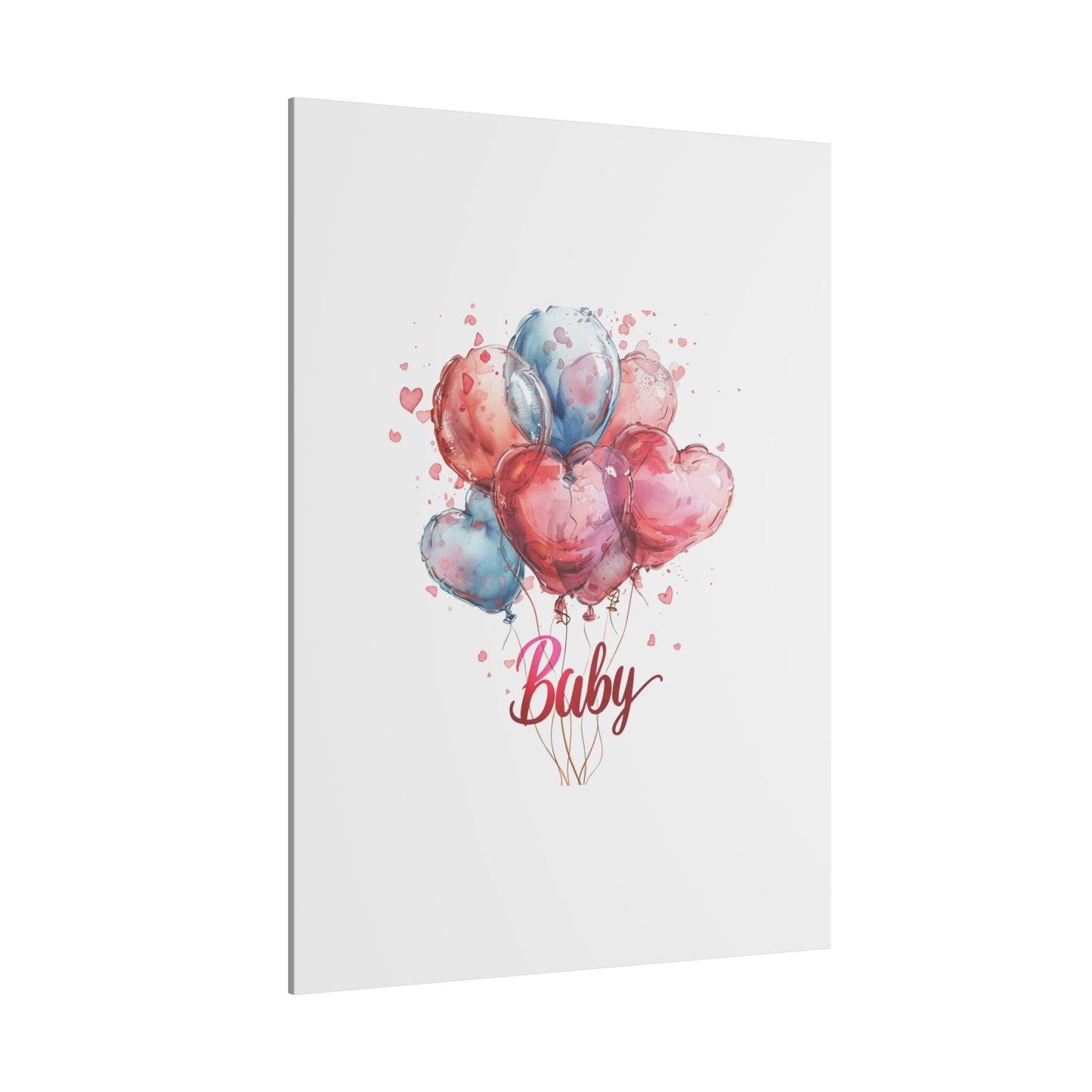 Baby Balloon Canvas Art - Colorful Nursery Decor