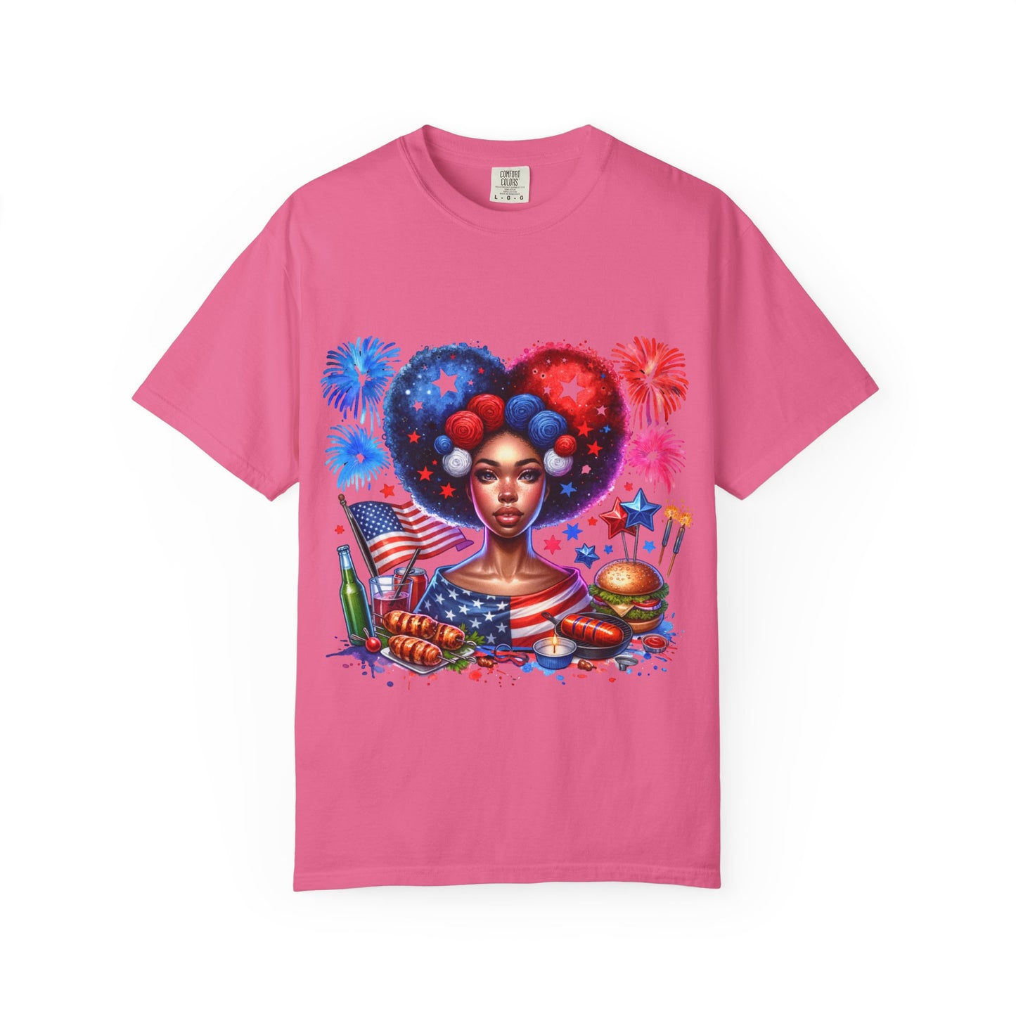 Patriotic Celebration T-Shirt | Unisex Garment-Dyed Tee for Independence Day