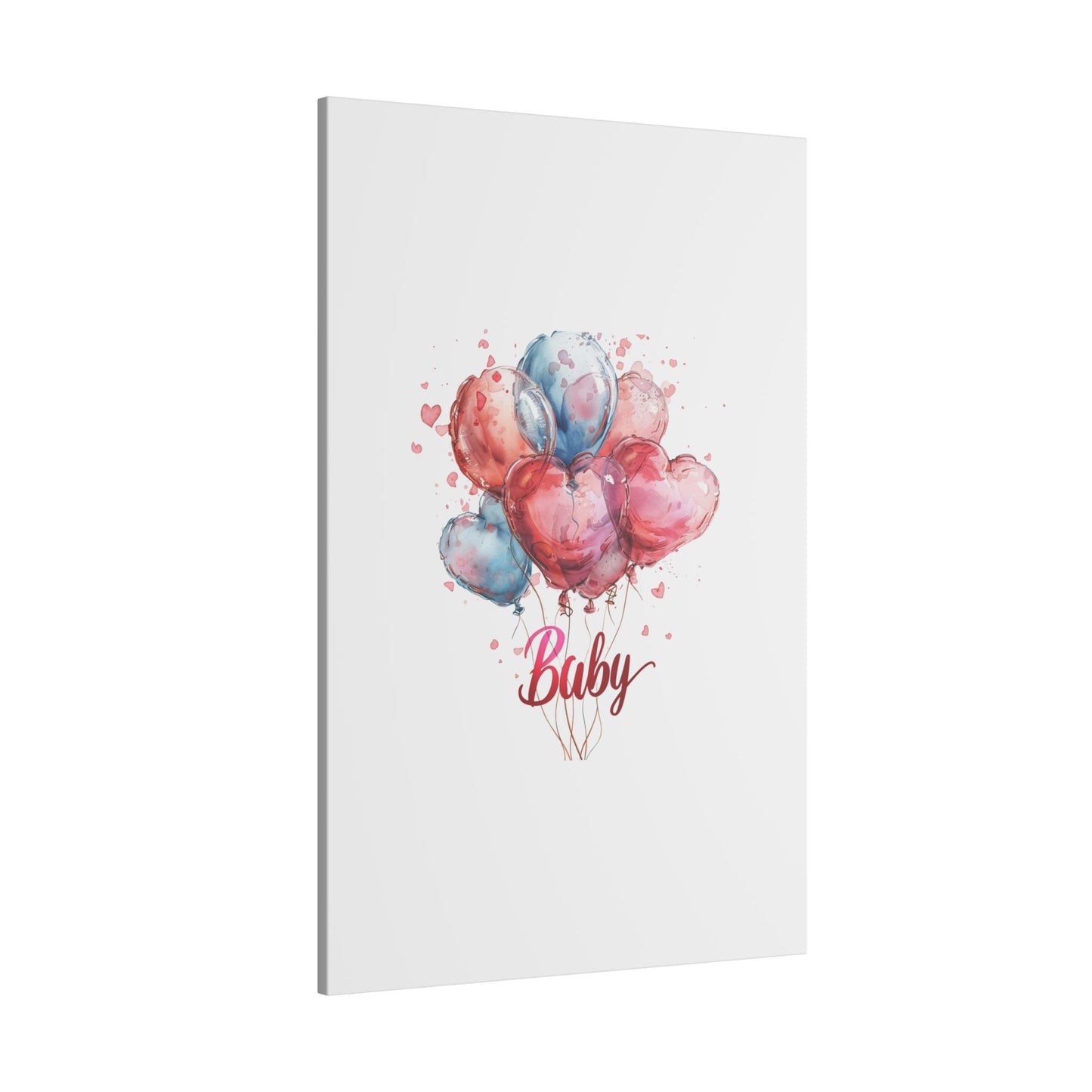 Baby Balloon Canvas Art - Colorful Nursery Decor