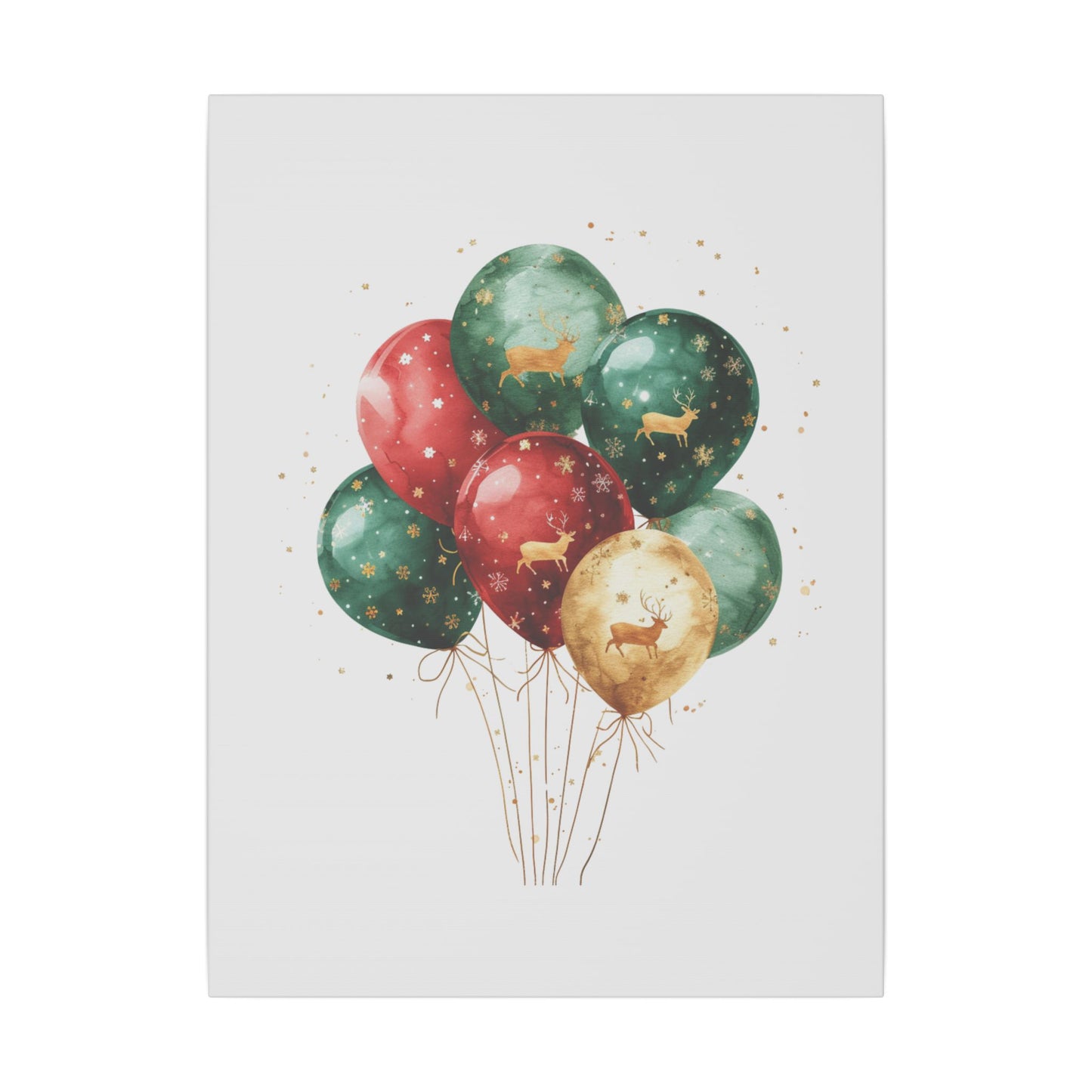 Festive Balloon Canvas Art - Holiday Decor