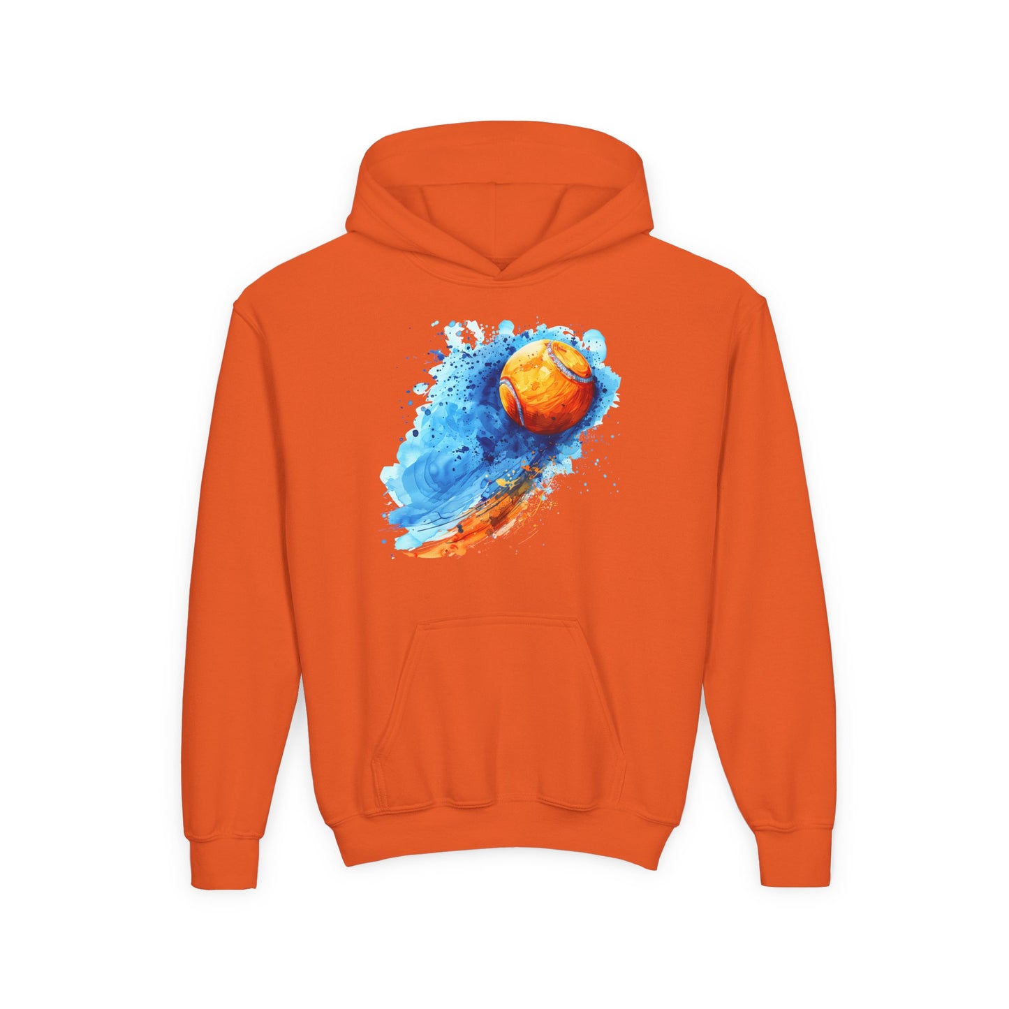 Youth Tennis Splash Hoodie - Colorful Sports Sweatshirt for Young Athletes