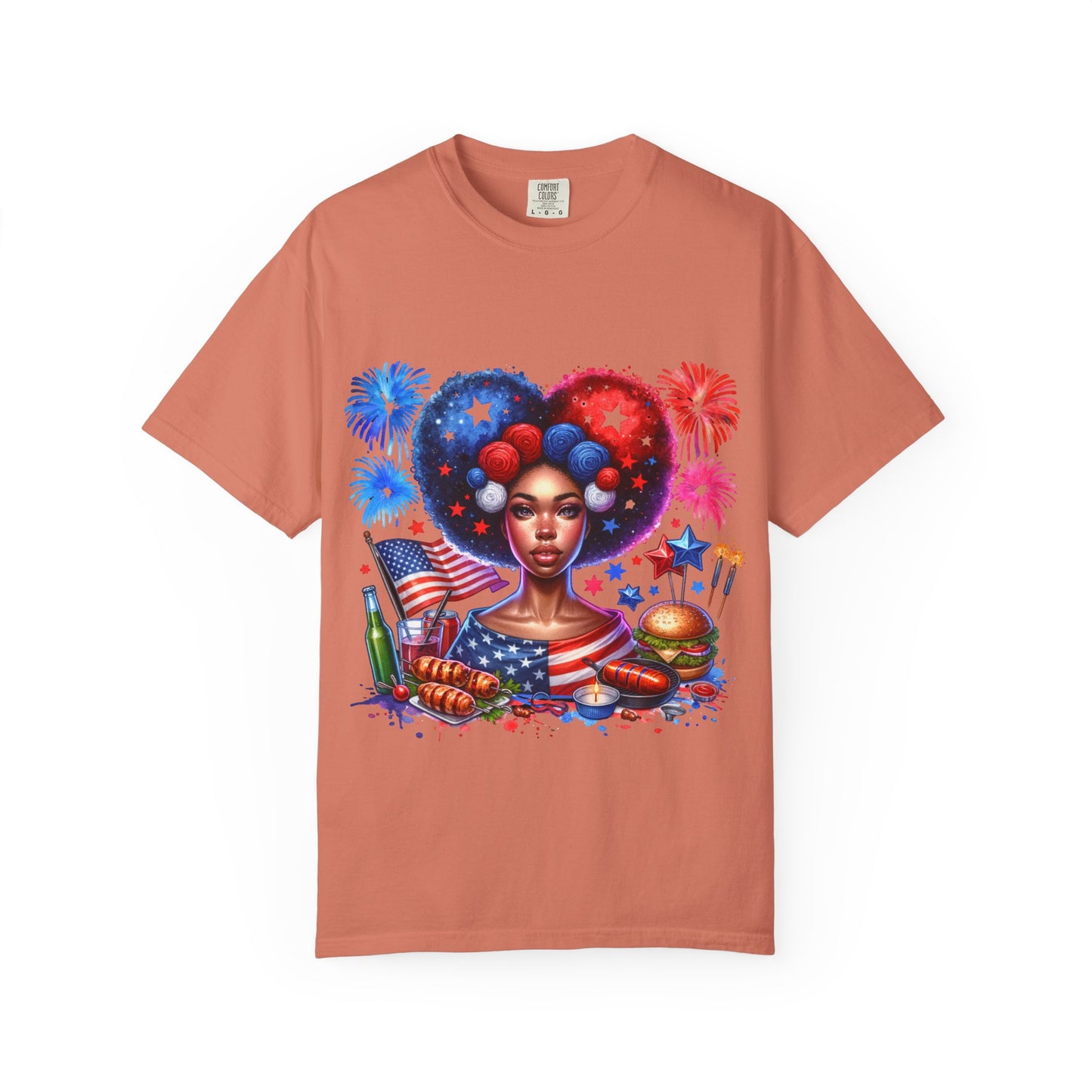 Patriotic Celebration T-Shirt | Unisex Garment-Dyed Tee for Independence Day