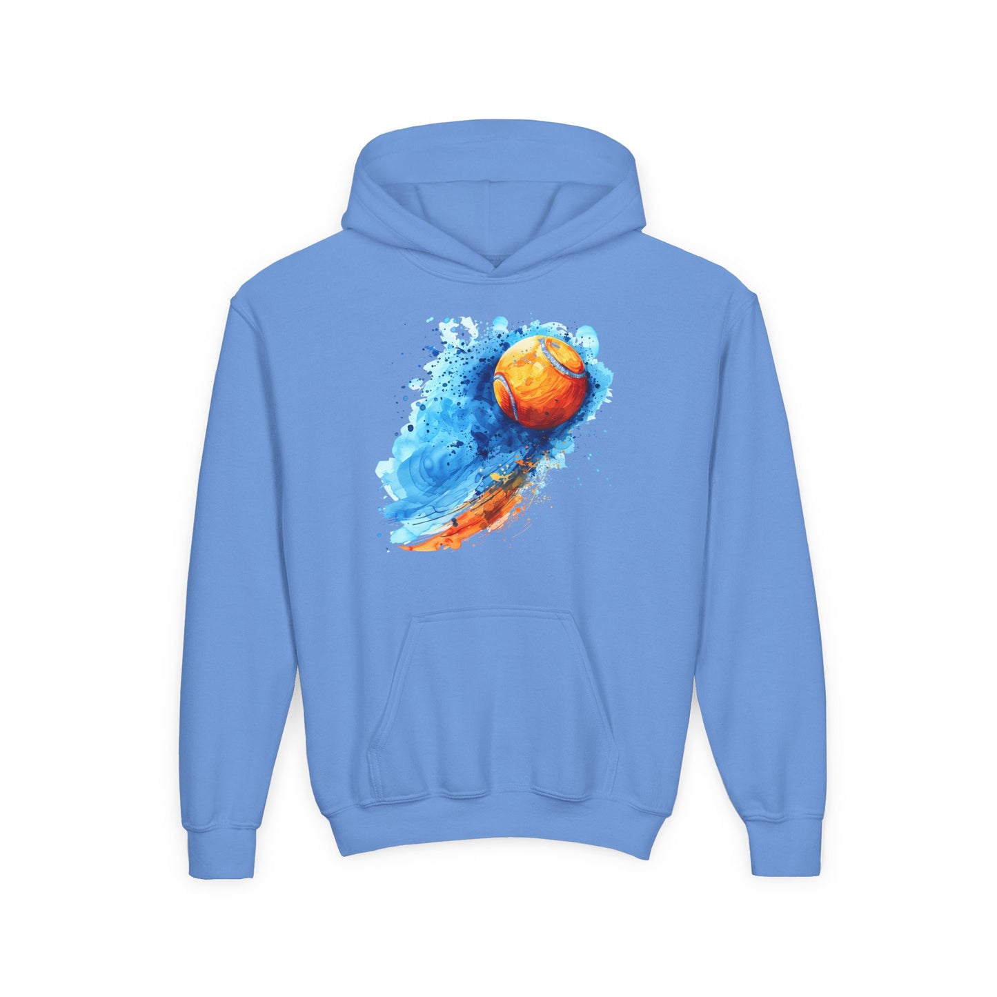 Youth Tennis Splash Hoodie - Colorful Sports Sweatshirt for Young Athletes