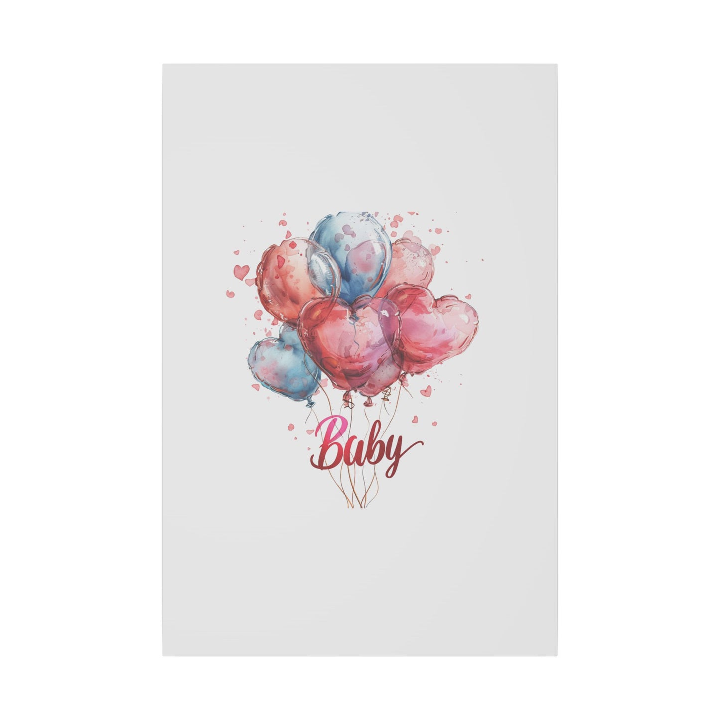 Baby Balloon Canvas Art - Colorful Nursery Decor