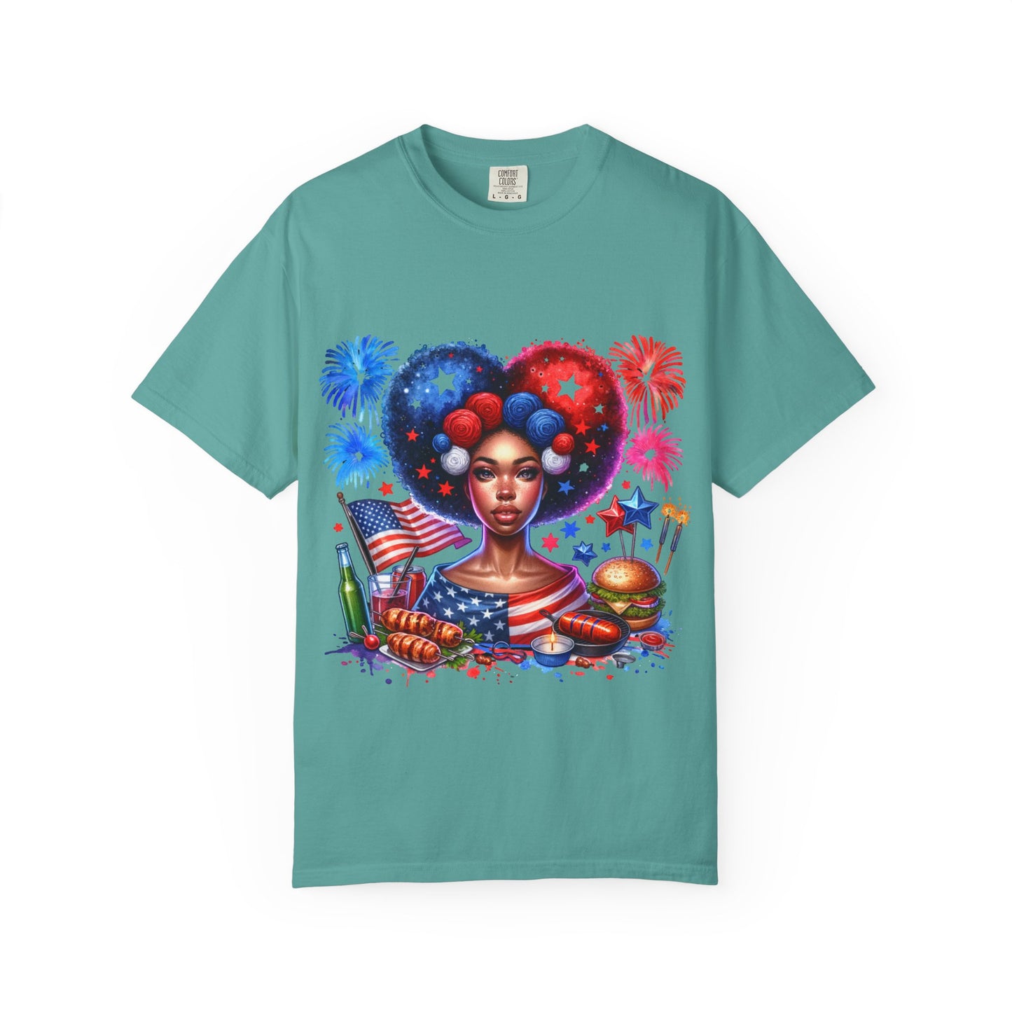 Patriotic Celebration T-Shirt | Unisex Garment-Dyed Tee for Independence Day