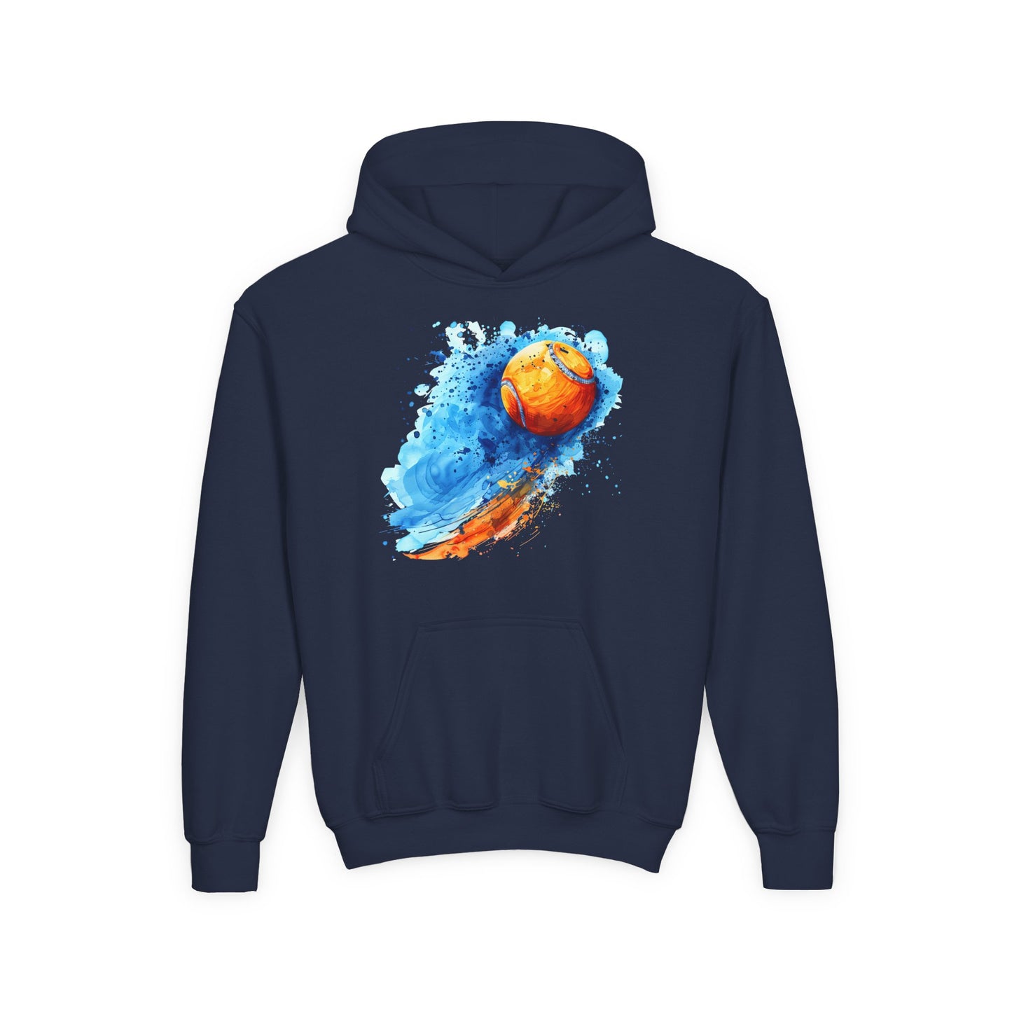 Youth Tennis Splash Hoodie - Colorful Sports Sweatshirt for Young Athletes