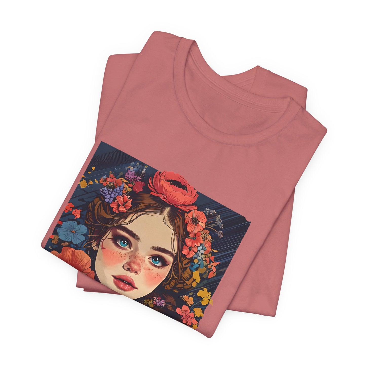 Floral Art Unisex Jersey Tee - Mothers and Daughters Design