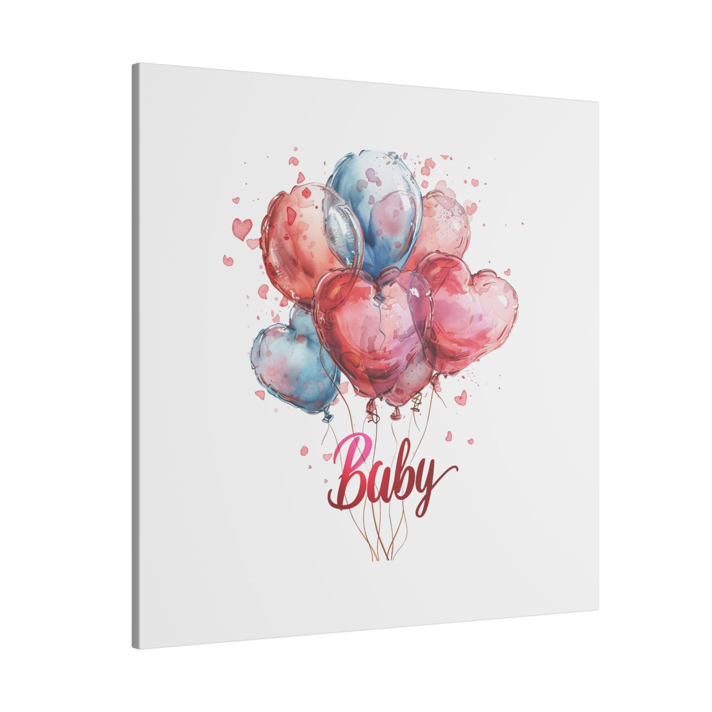Baby Balloon Canvas Art - Colorful Nursery Decor