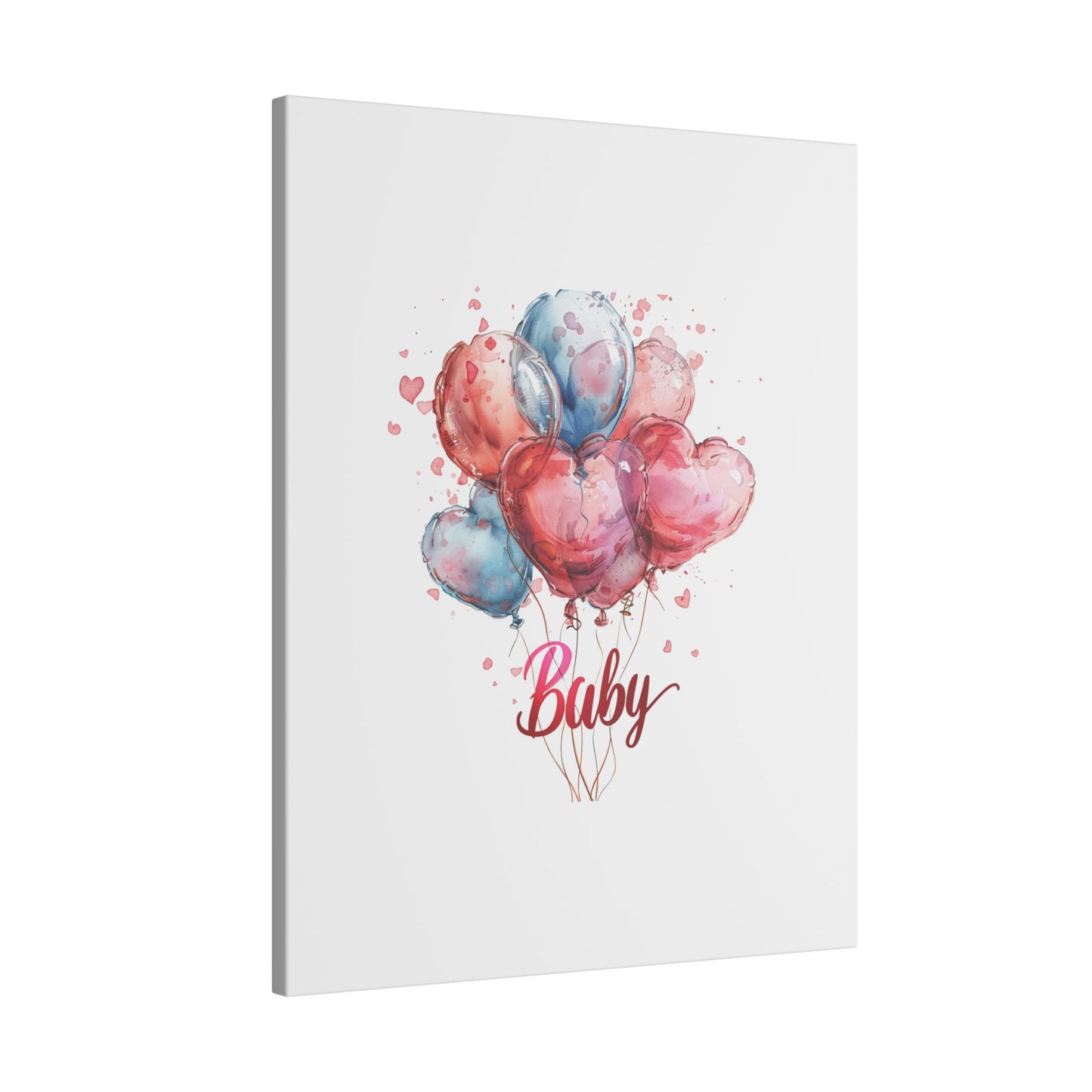 Baby Balloon Canvas Art - Colorful Nursery Decor