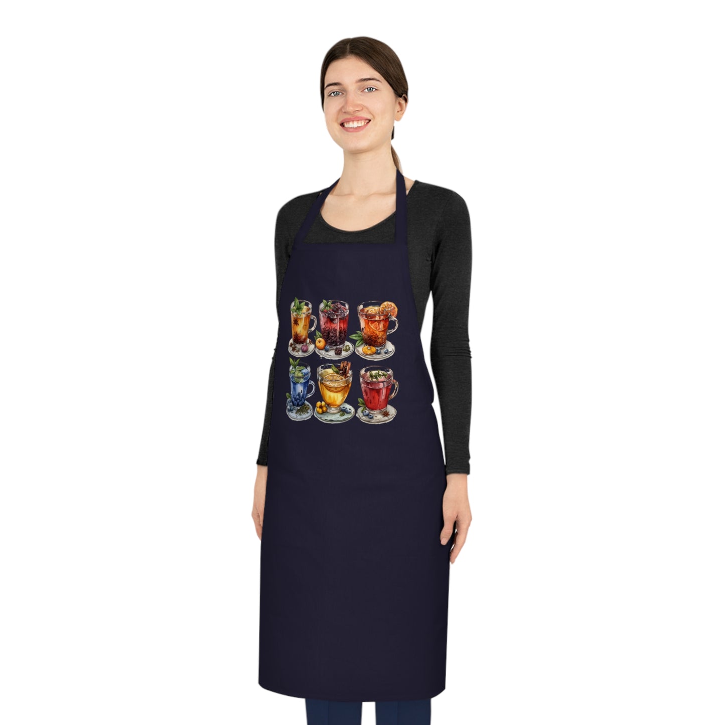 Colorful Cocktail Cotton Apron for Home Chefs & Entertainers