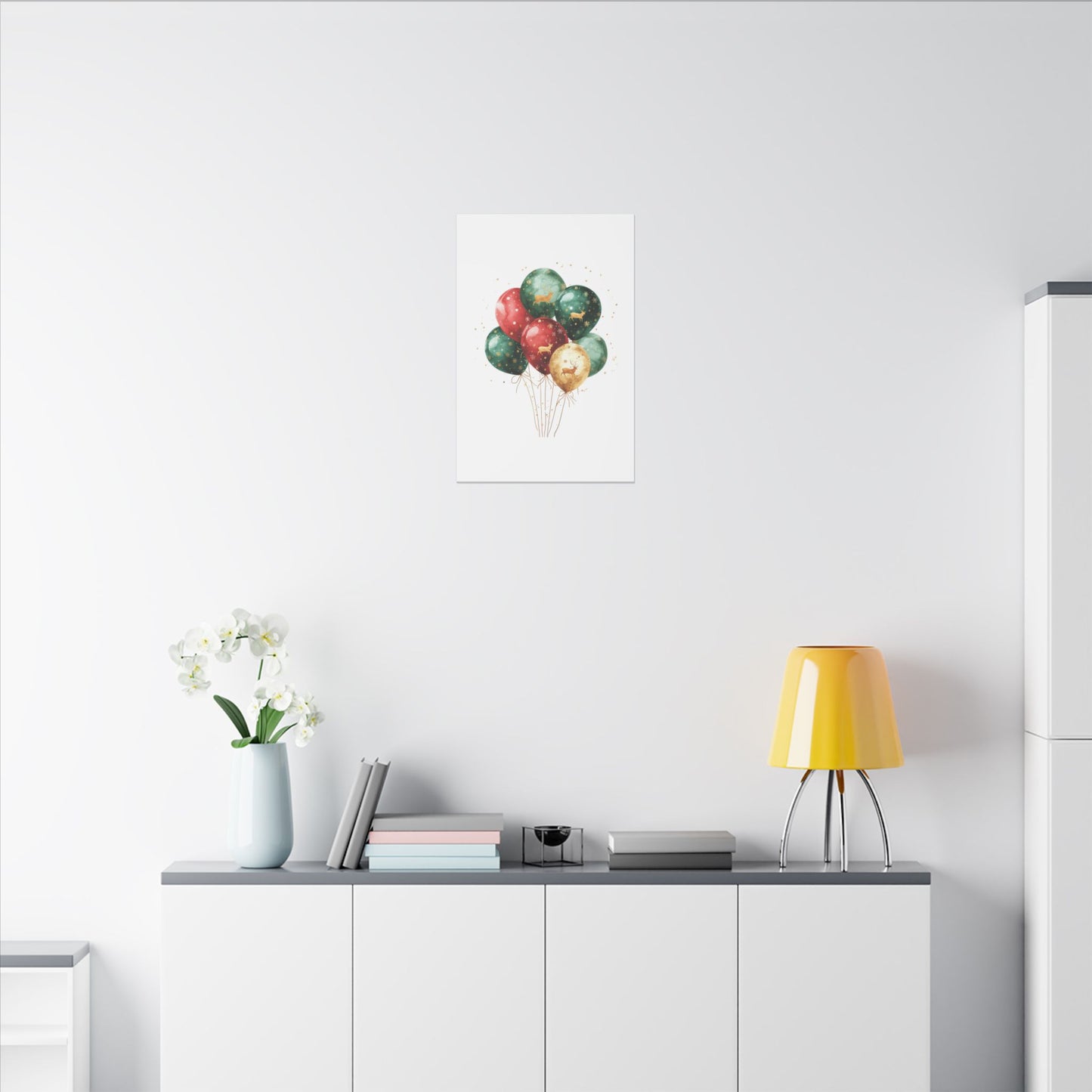 Festive Balloon Canvas Art - Holiday Decor