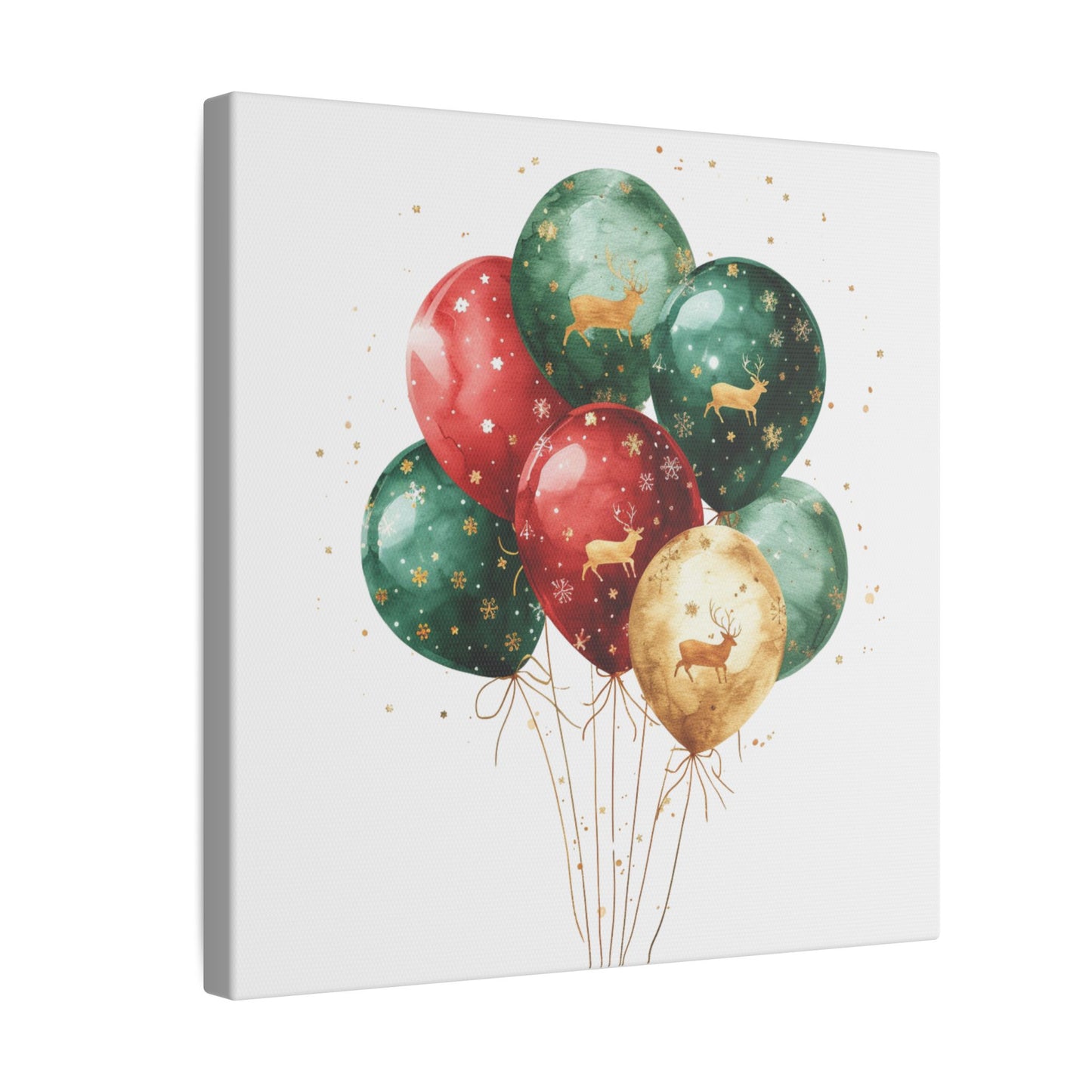 Festive Balloon Canvas Art - Holiday Decor