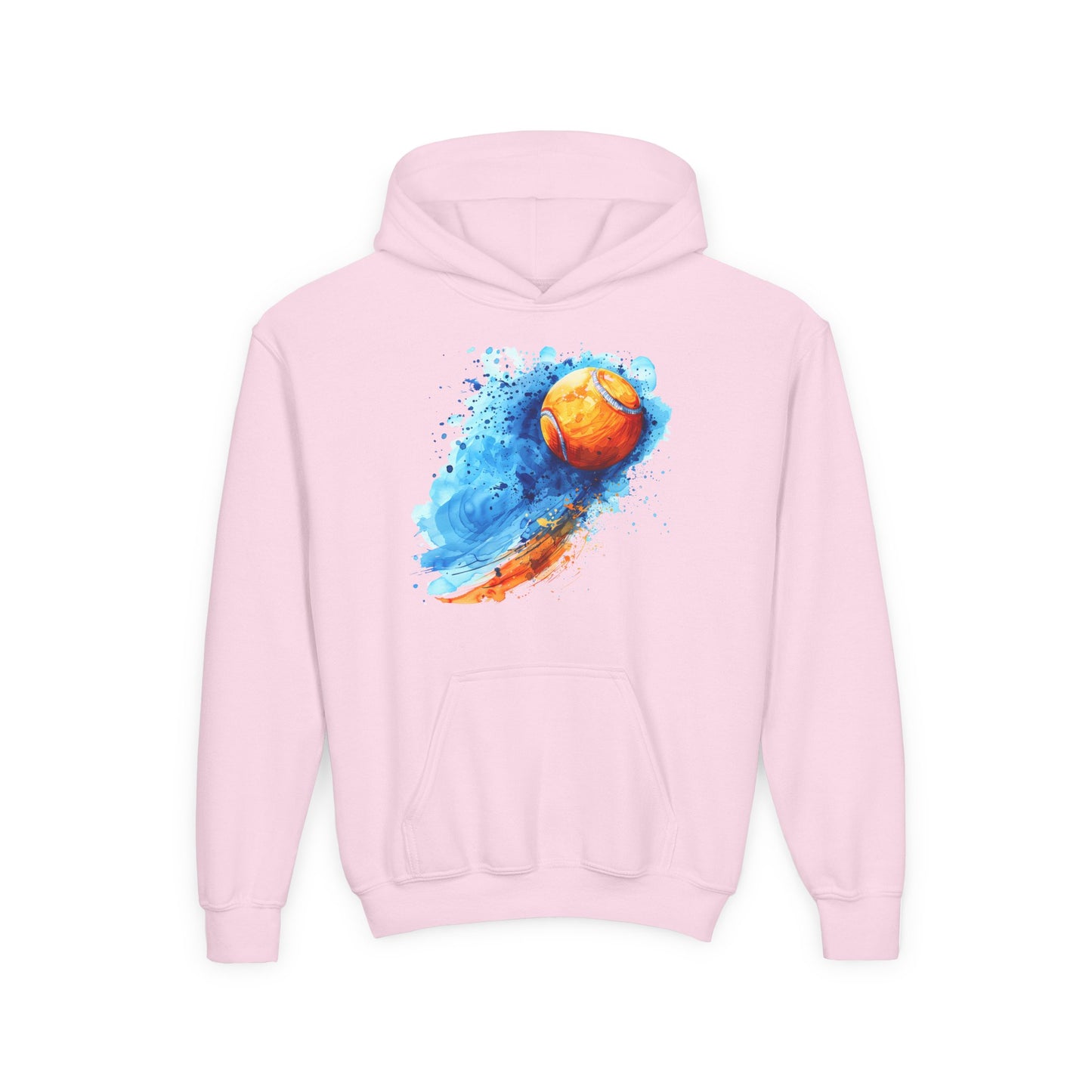 Youth Tennis Splash Hoodie - Colorful Sports Sweatshirt for Young Athletes