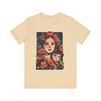 Floral Art Unisex Jersey Tee - Mothers and Daughters Design