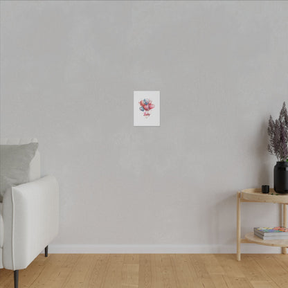 Baby Balloon Canvas Art - Colorful Nursery Decor