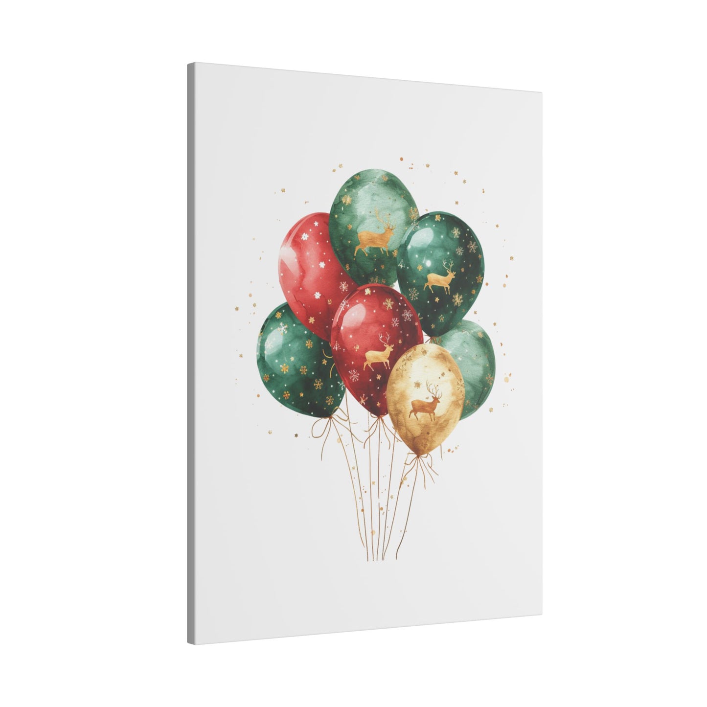 Festive Balloon Canvas Art - Holiday Decor