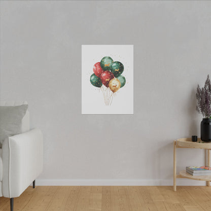 Festive Balloon Canvas Art - Holiday Decor