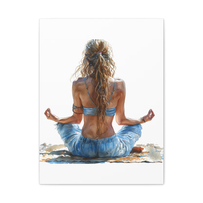 Yoga Meditation Canvas Art Print