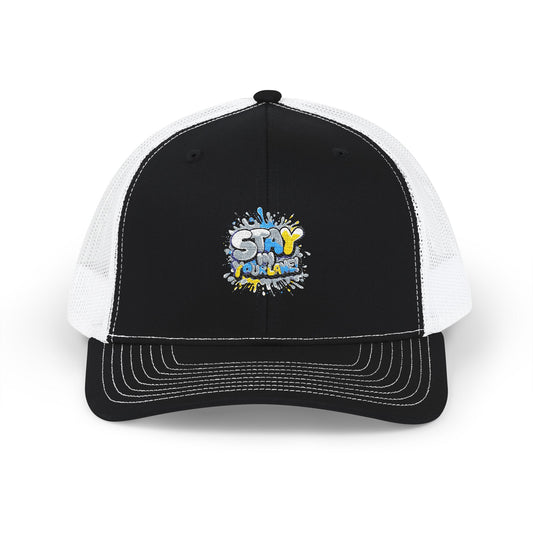 Stay Positive Snapback Trucker Cap | Embroidered Casual Hat