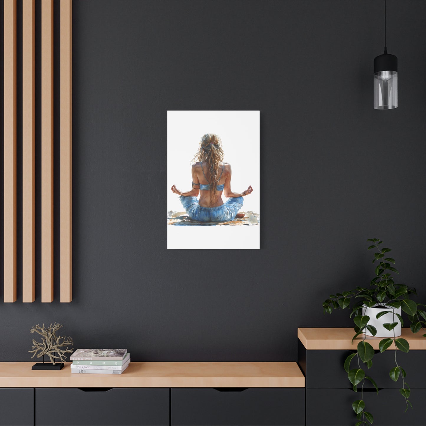 Yoga Meditation Canvas Art Print