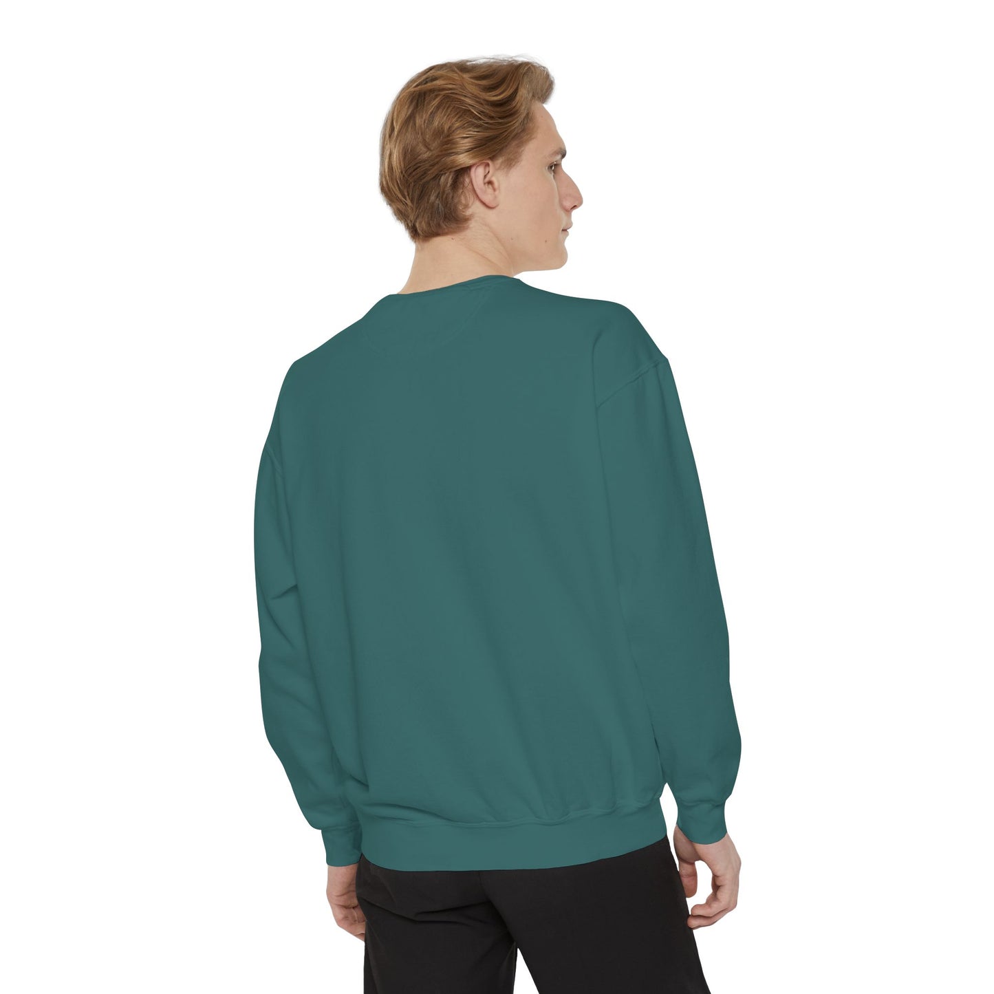 Autumn Leaves & Sneakers Sweatshirt - Unisex Garment-Dyed Cozy Apparel