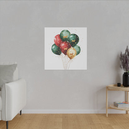 Festive Balloon Canvas Art - Holiday Decor