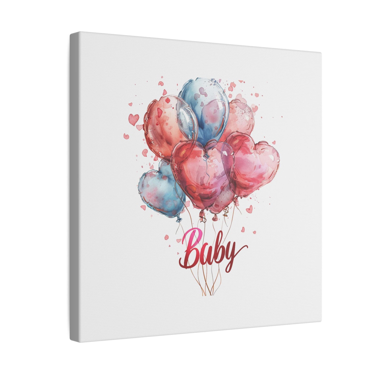Baby Balloon Canvas Art - Colorful Nursery Decor