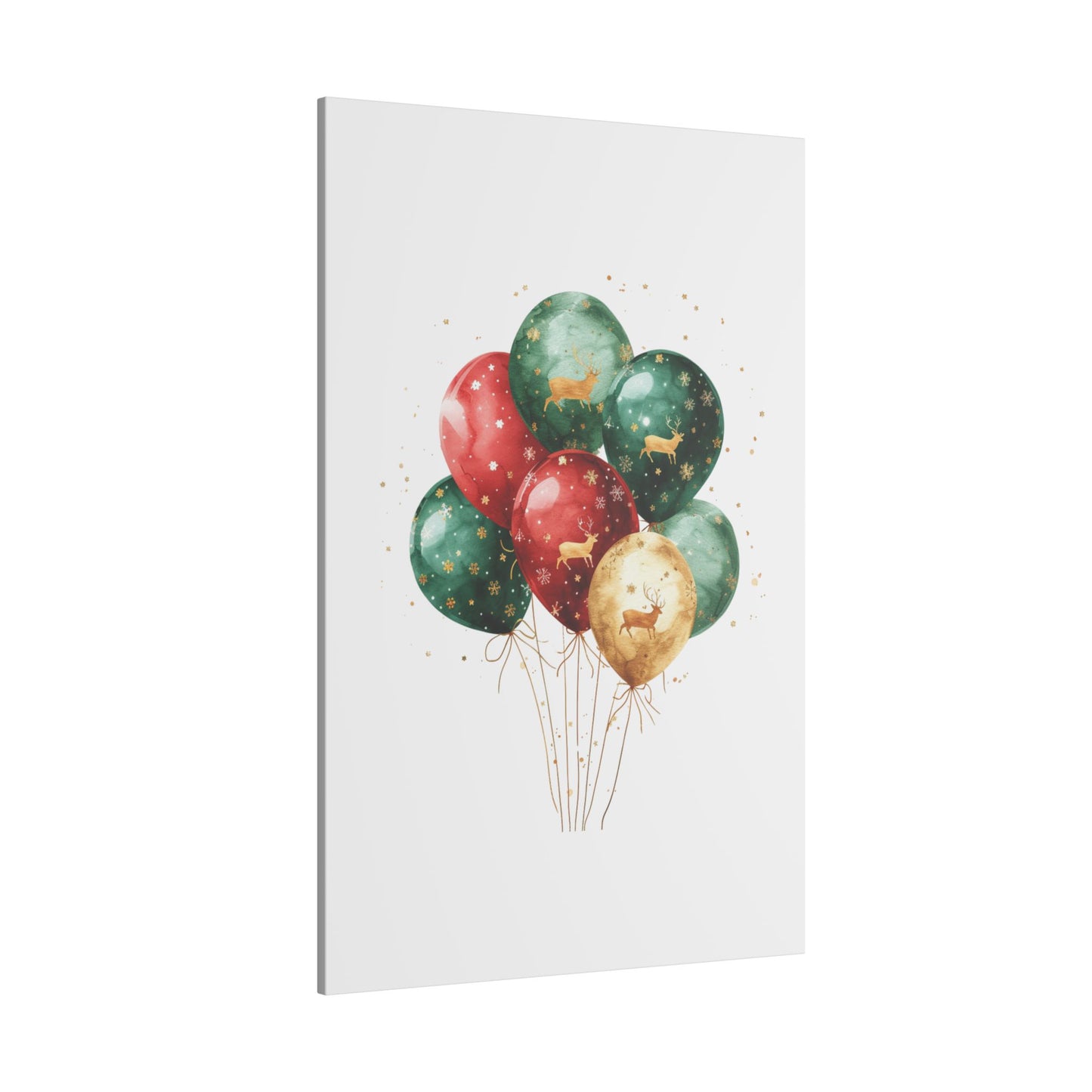 Festive Balloon Canvas Art - Holiday Decor