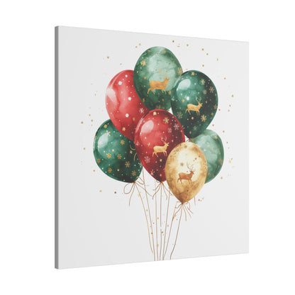 Festive Balloon Canvas Art - Holiday Decor