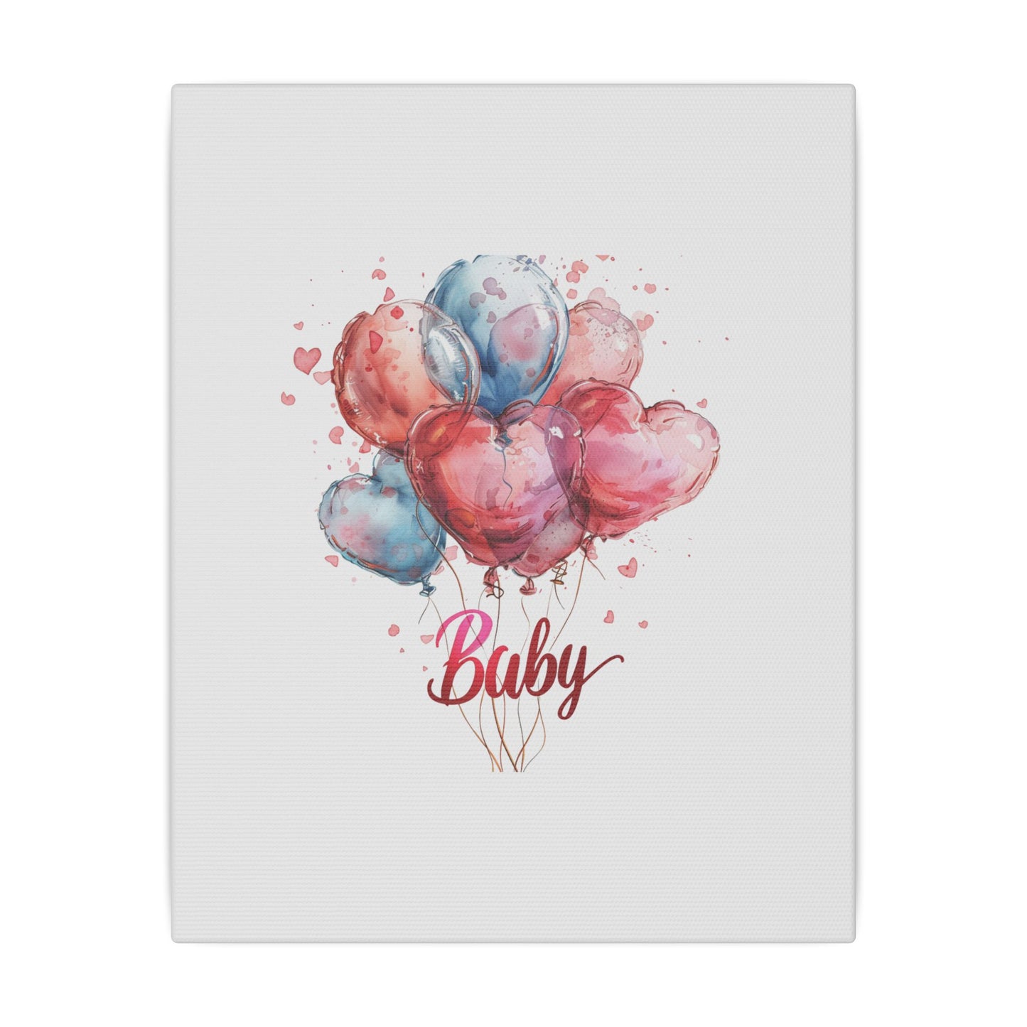 Baby Balloon Canvas Art - Colorful Nursery Decor
