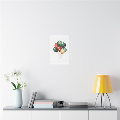 Festive Balloon Canvas Art - Holiday Decor