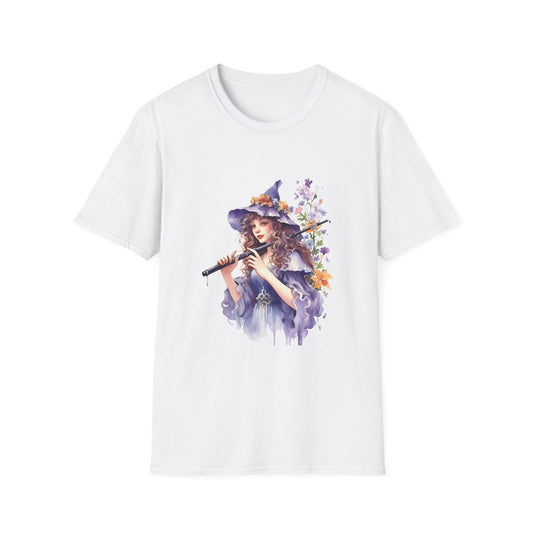 Enchanting Witch Graphic T-Shirt - Softstyle Unisex Tee