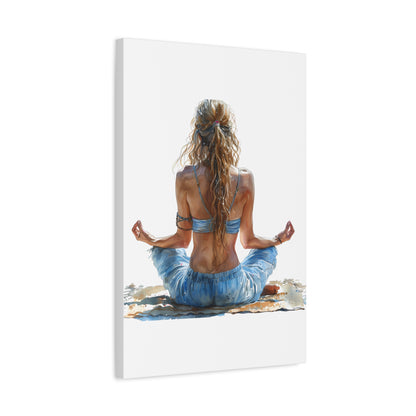 Yoga Meditation Canvas Art Print
