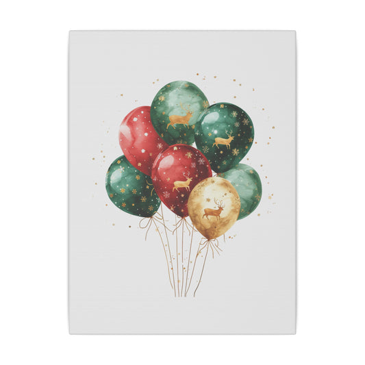 Festive Balloon Canvas Art - Holiday Decor