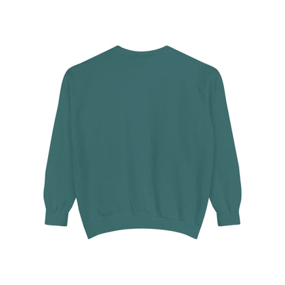 Autumn Leaves & Sneakers Sweatshirt - Unisex Garment-Dyed Cozy Apparel