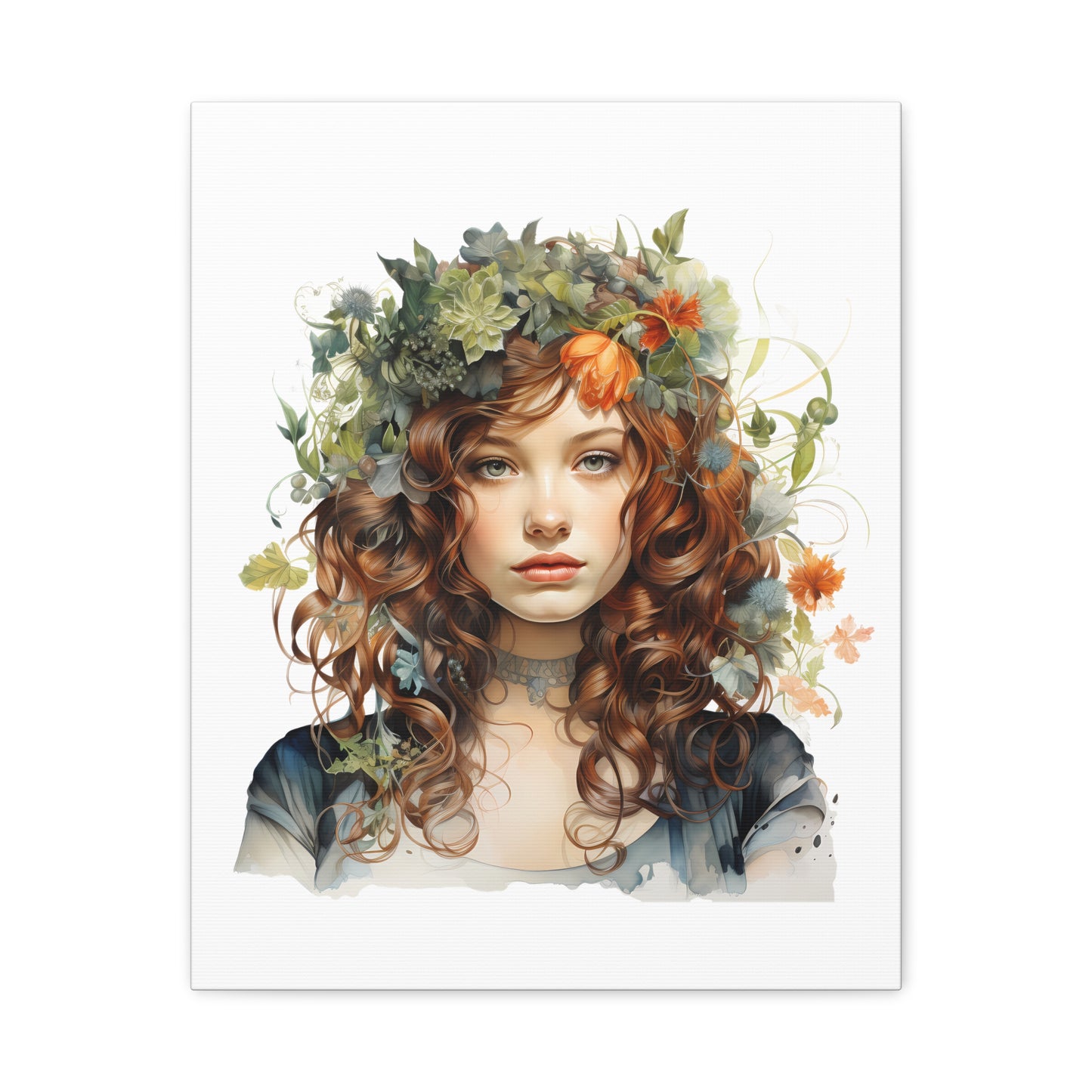 Floral Art Canvas Print - 12x16 Stretched Wall Decor for Nature Lovers