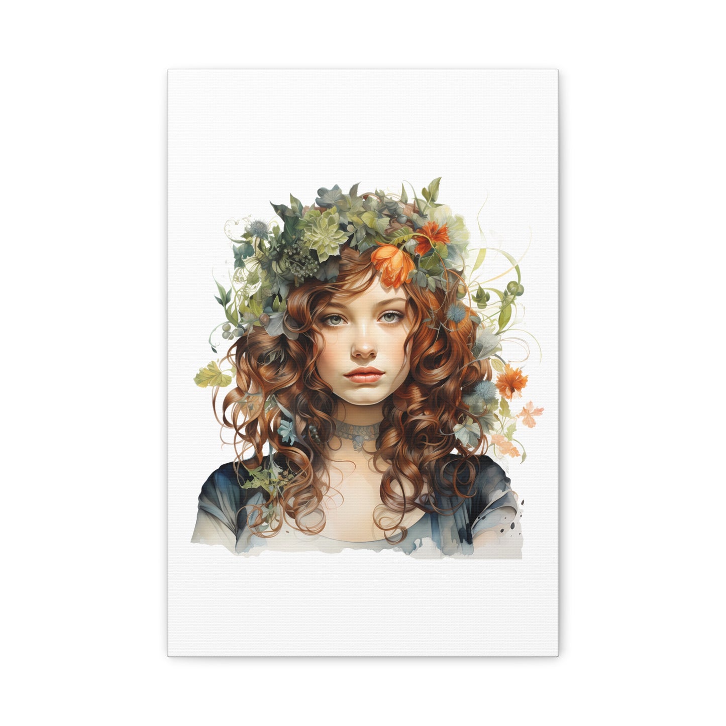 Floral Art Canvas Print - 12x16 Stretched Wall Decor for Nature Lovers