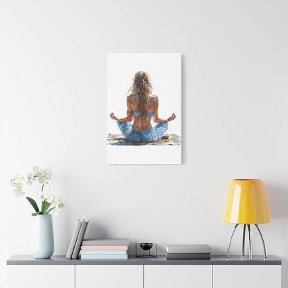 Yoga Meditation Canvas Art Print
