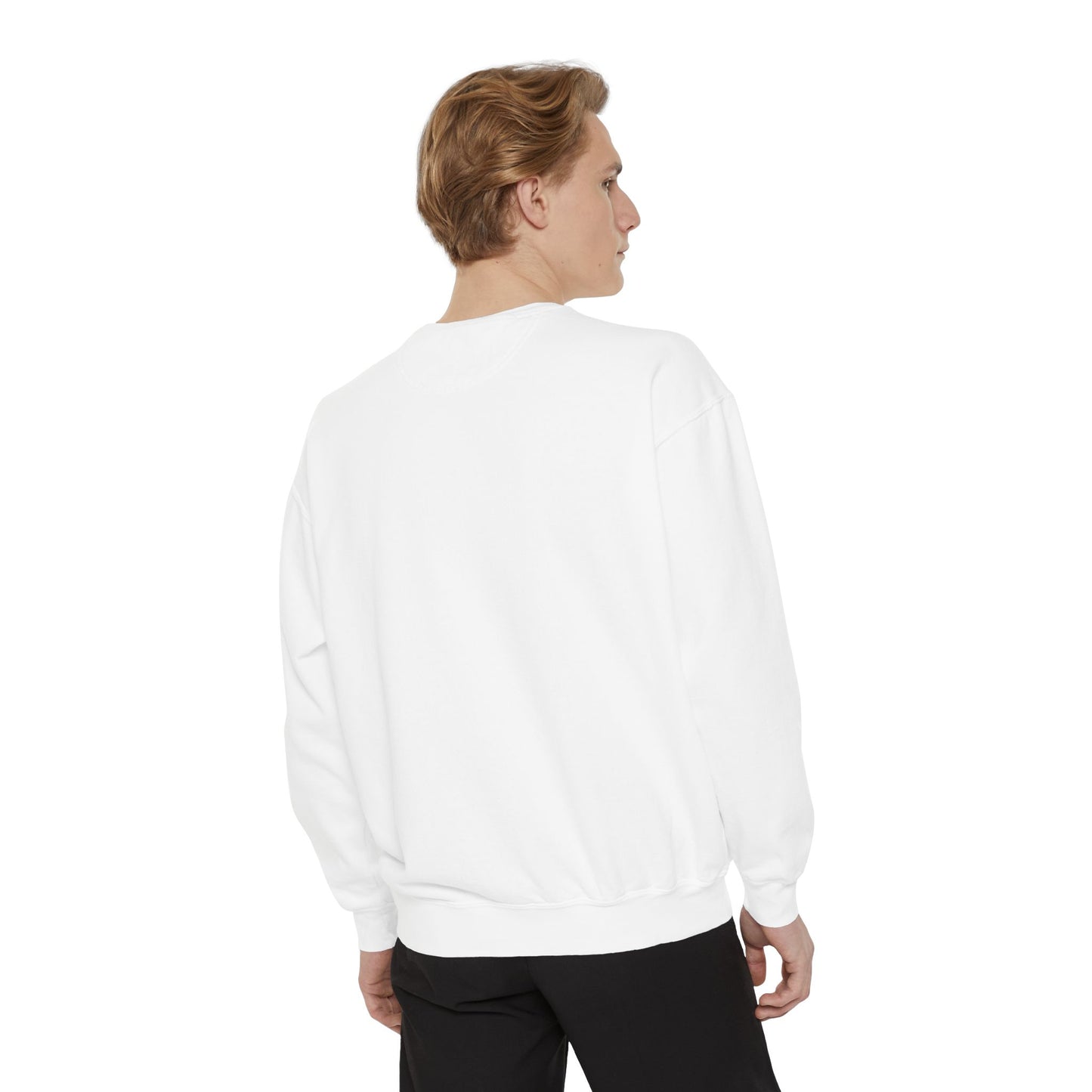Autumn Leaves & Sneakers Sweatshirt - Unisex Garment-Dyed Cozy Apparel