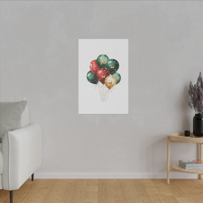 Festive Balloon Canvas Art - Holiday Decor