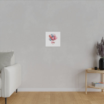 Baby Balloon Canvas Art - Colorful Nursery Decor