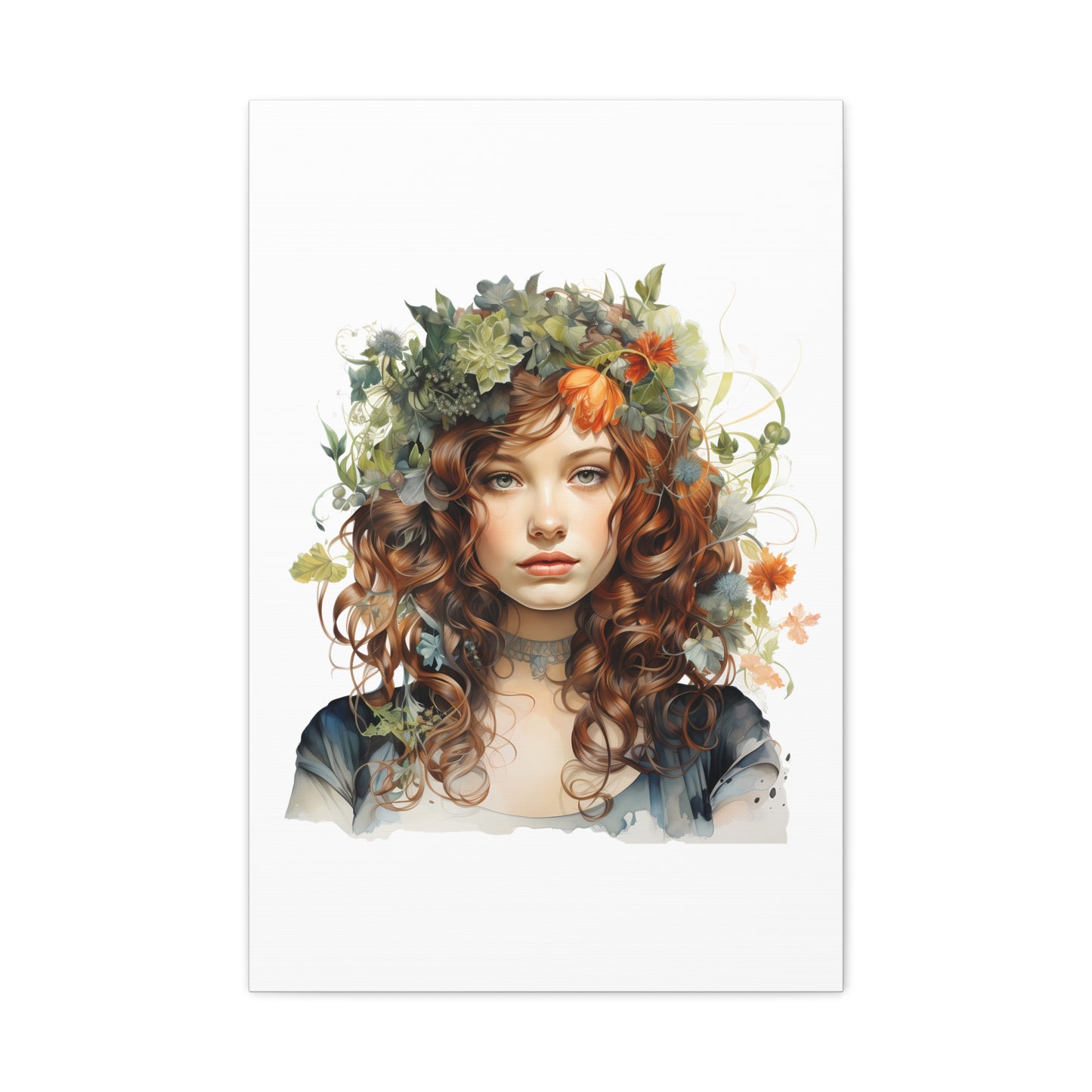 Floral Art Canvas Print - 12x16 Stretched Wall Decor for Nature Lovers