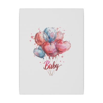 Baby Balloon Canvas Art - Colorful Nursery Decor