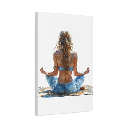 Yoga Meditation Canvas Art Print