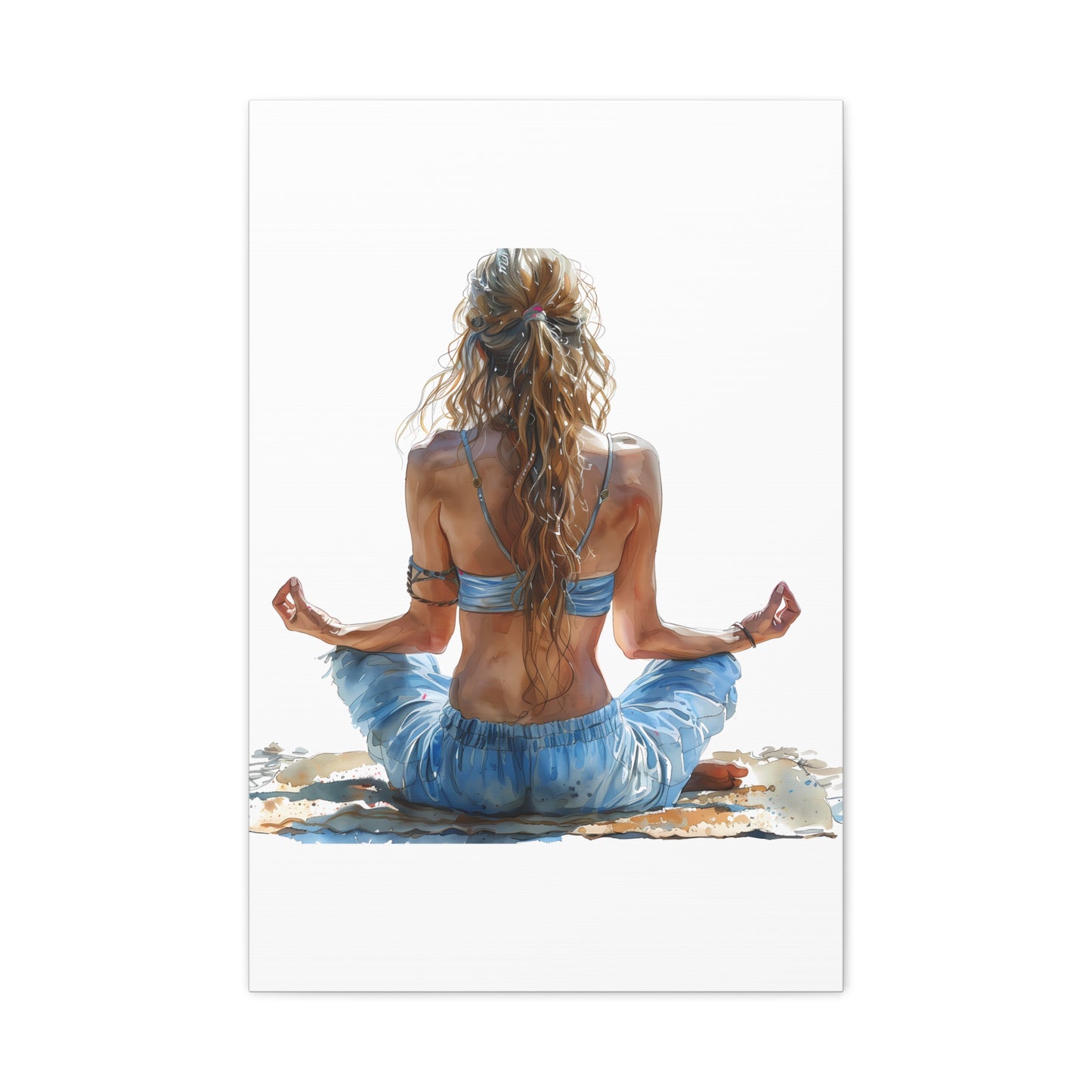 Yoga Meditation Canvas Art Print