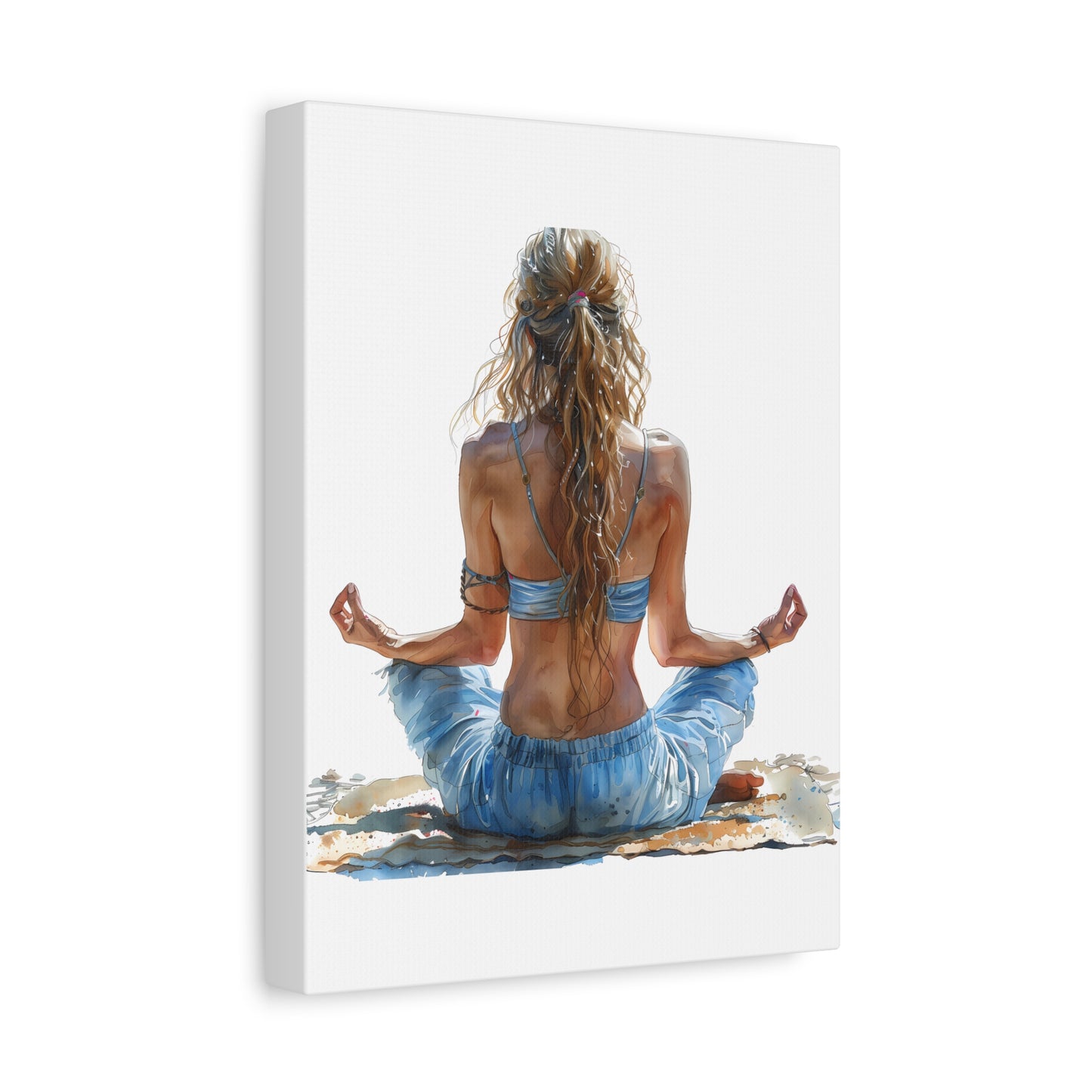 Yoga Meditation Canvas Art Print