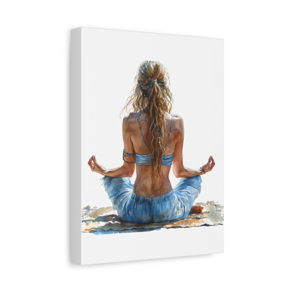 Yoga Meditation Canvas Art Print
