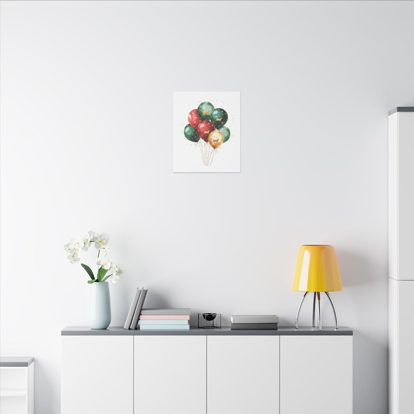 Festive Balloon Canvas Art - Holiday Decor