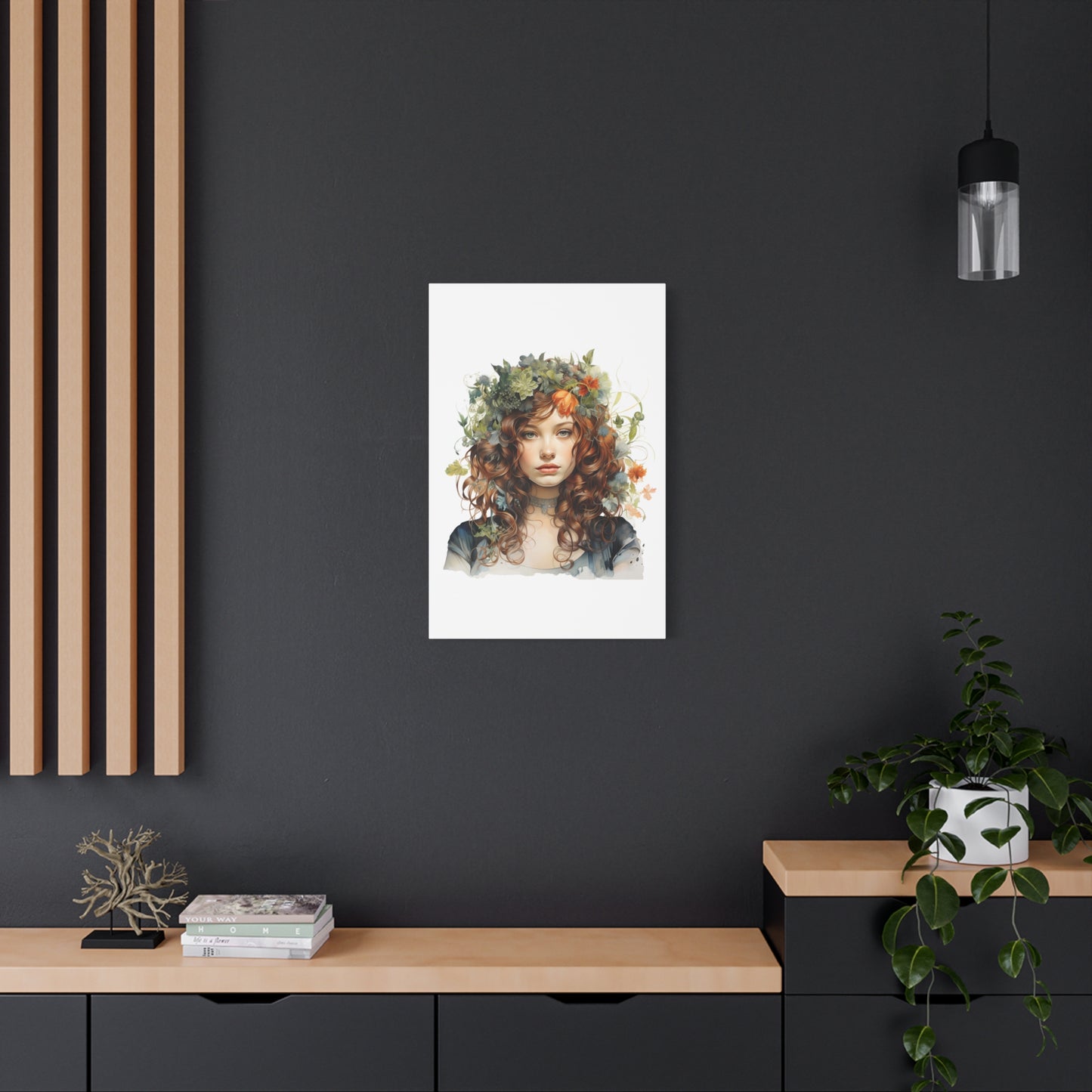 Floral Art Canvas Print - 12x16 Stretched Wall Decor for Nature Lovers
