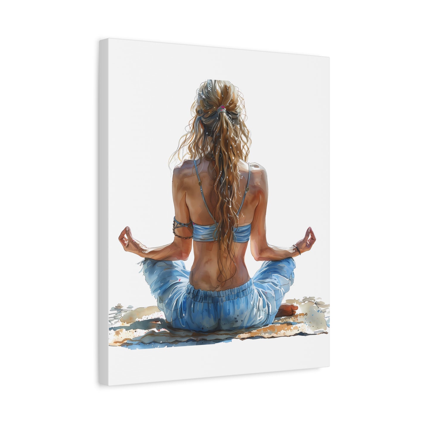 Yoga Meditation Canvas Art Print